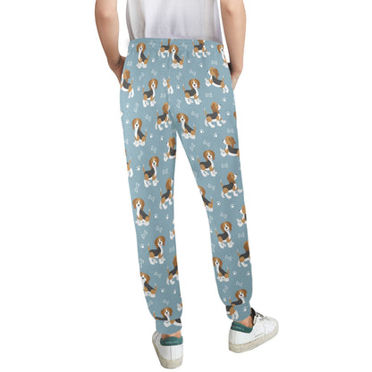 Beagle Pattern Print Design 02 Women's Casual Track Pants