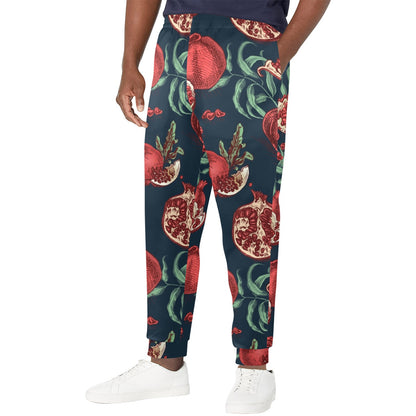 Pomegranate Pattern Print Design PG04 Men's Casual Track Pants