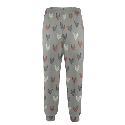 Chicken Pattern Print Design 01 Men's Casual Track Pants