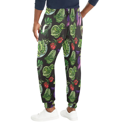 Lettuce Pattern Print Design 01 Men's Casual Track Pants