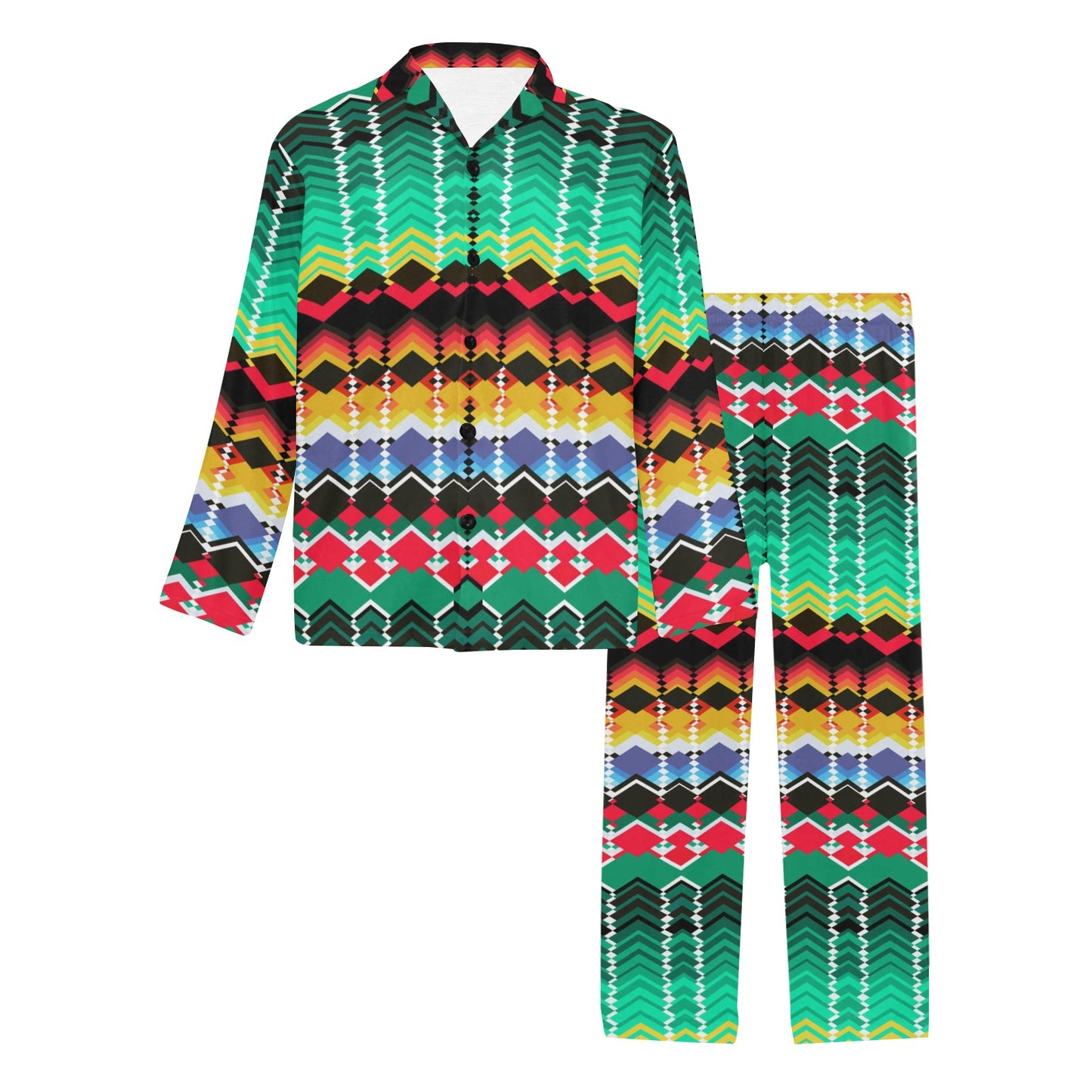 Serape Print Design LKS307 Men's Long Pajama Set
