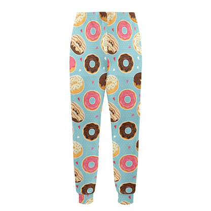 Donut Pattern Print Design DN04 Men's Casual Track Pants