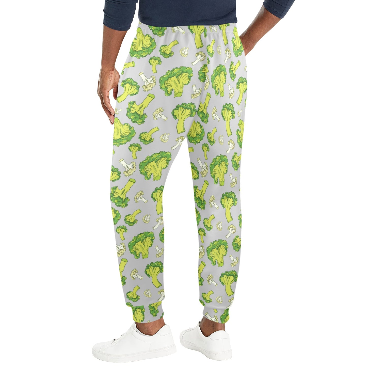 Broccoli Pattern Print Design 03 Men's Casual Track Pants