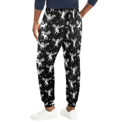 Pegasus Pattern Print Design 01 Men's Casual Track Pants