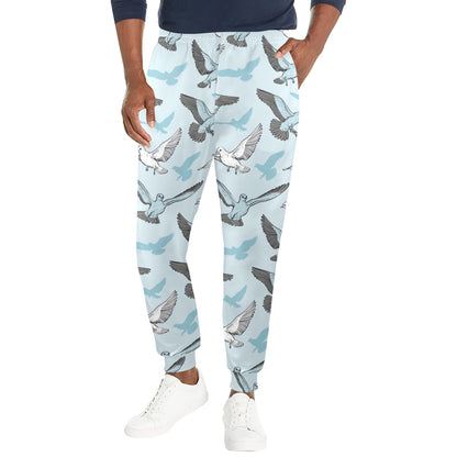 Pigeon Pattern Print Design 03 Men's Casual Track Pants