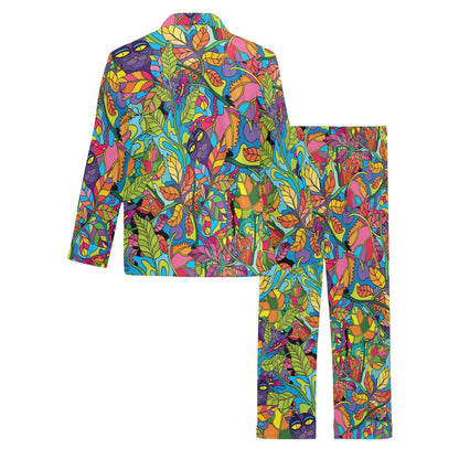 Trippy Print Design LKS301 Men's Long Pajama Set