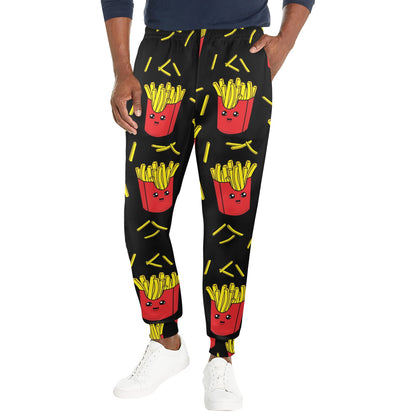 French Fried Pattern Print Design 03 Men's Casual Track Pants