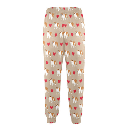Bulldogs Pattern Print Design 02 Men's Casual Track Pants