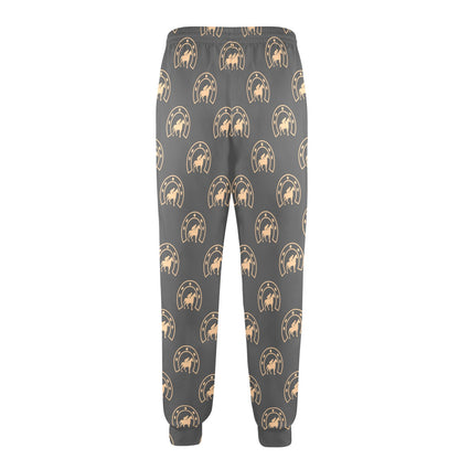Horseshoe Print Design LKS306 Men's Casual Track Pants