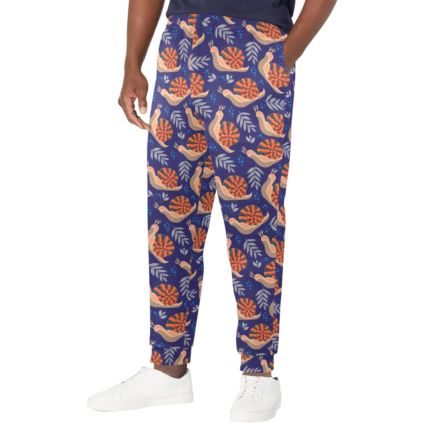 Snail Print Design LKS401 Men's Casual Track Pants