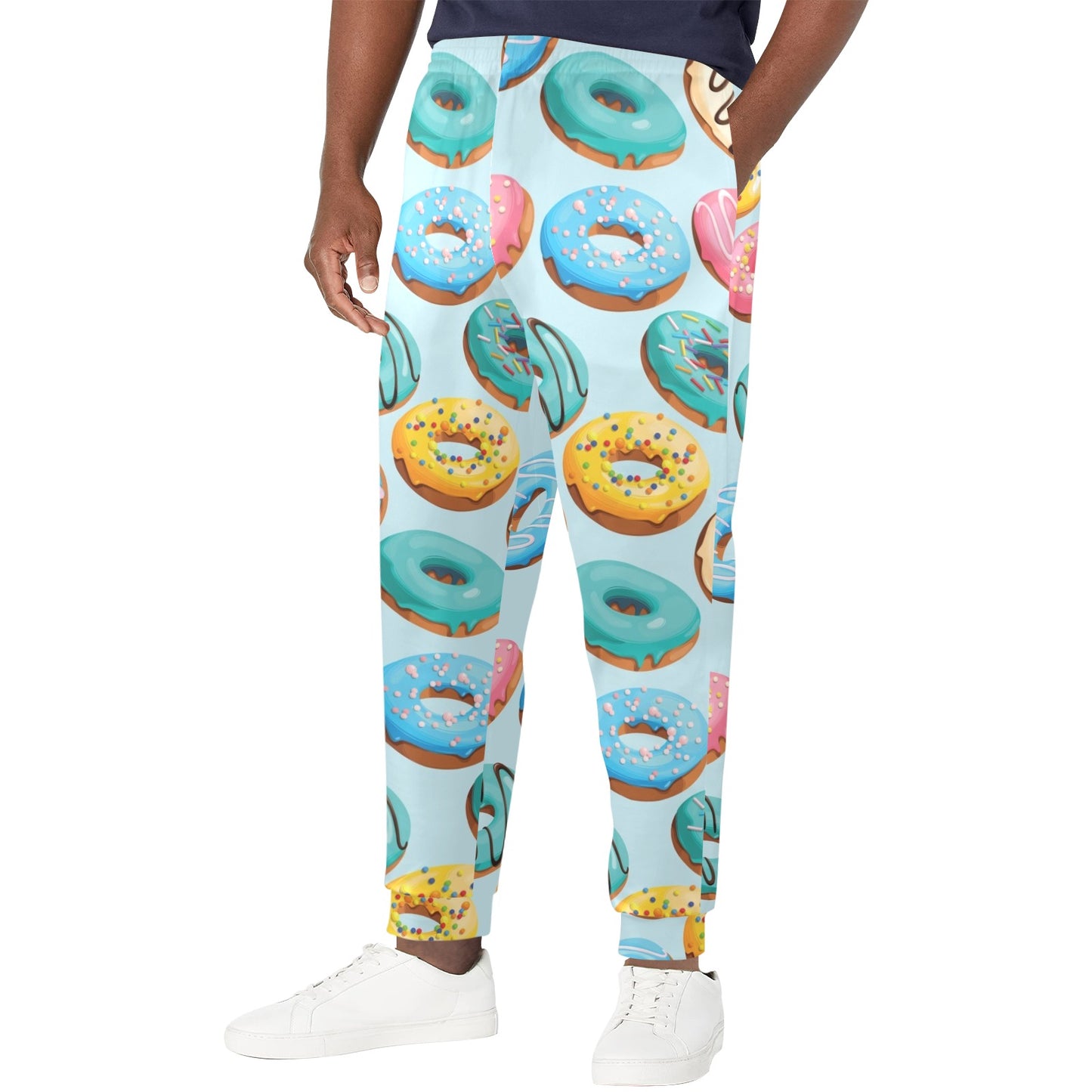 donut Design Print Pattern JJ0133 Men's Casual Track Pants