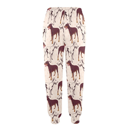 Doberman Pinschers Design Print Pattern JJ0115 Women's Casual Track Pants