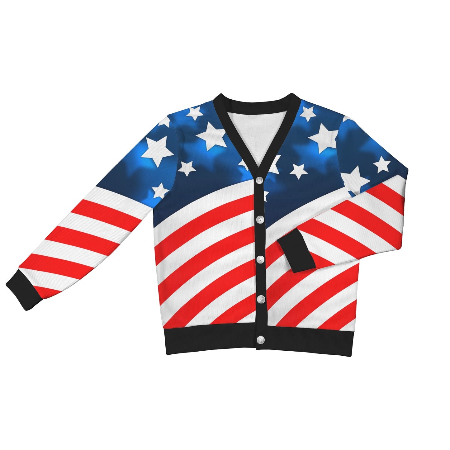 American flag Style Women's Cardigan