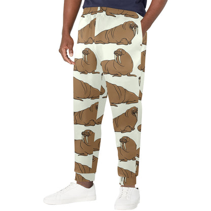 Walrus Pattern Print Design 03 Men's Casual Track Pants