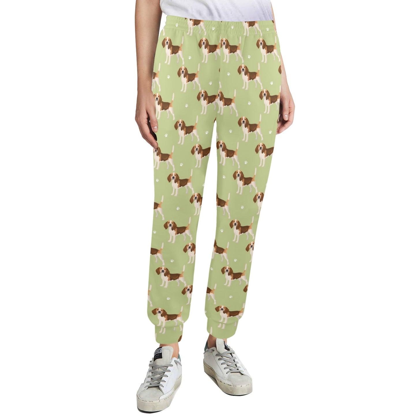 Beagle Pattern Print Design 07 Women's Casual Track Pants