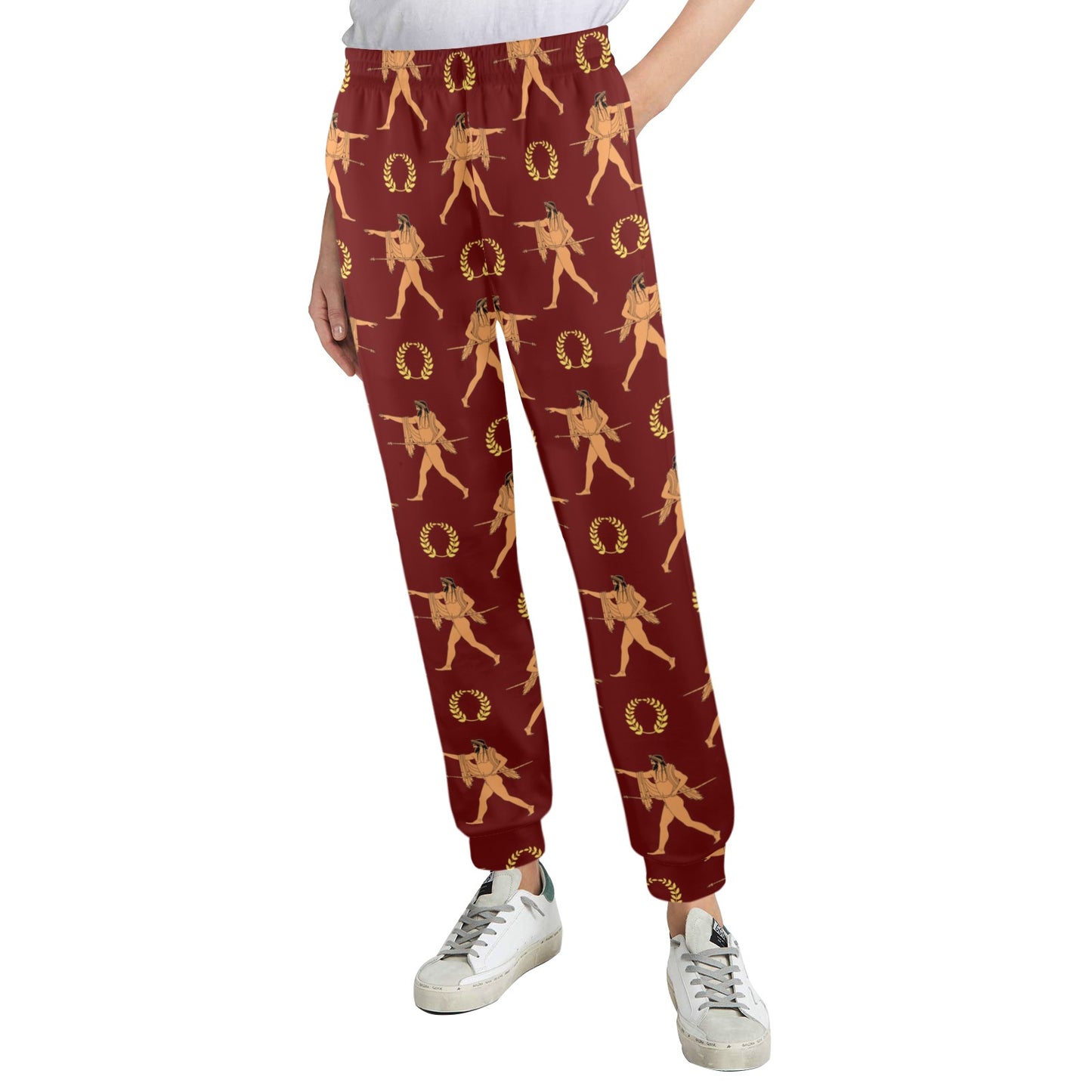 Ancient Greek Print Design LKS307 Women's Casual Track Pants