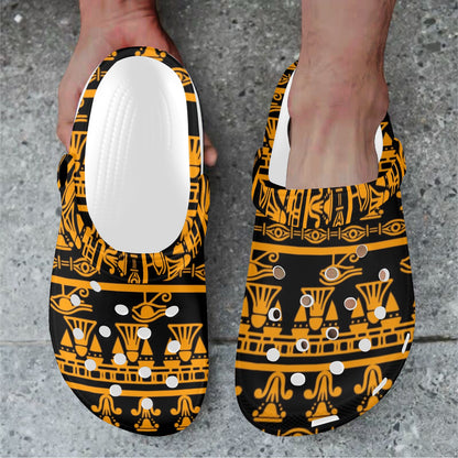 Eye of Horus Tribal Egypt Pattern Unisex Clogs Shoes
