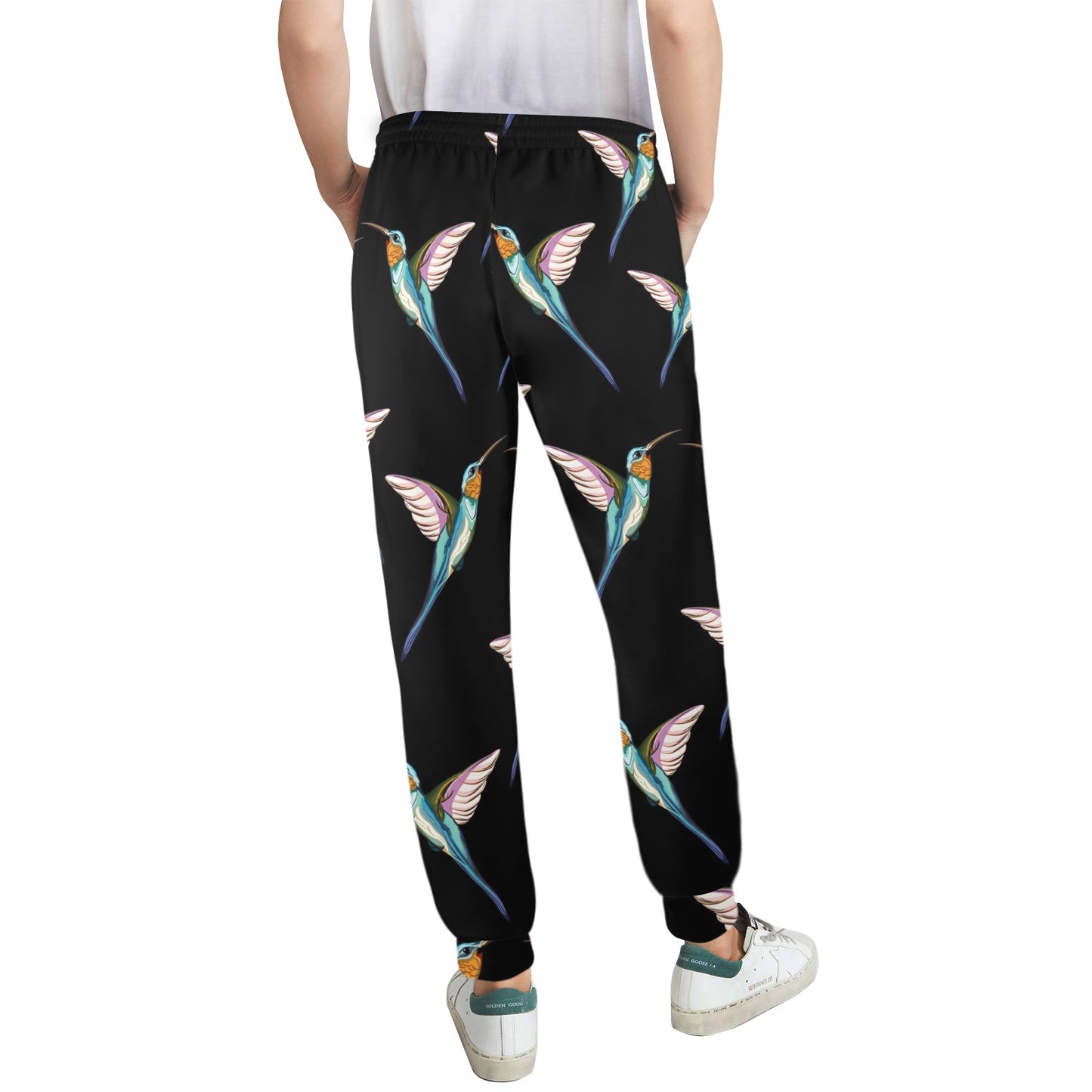 Hummingbird Pattern Print Design 06 Women's Casual Track Pants