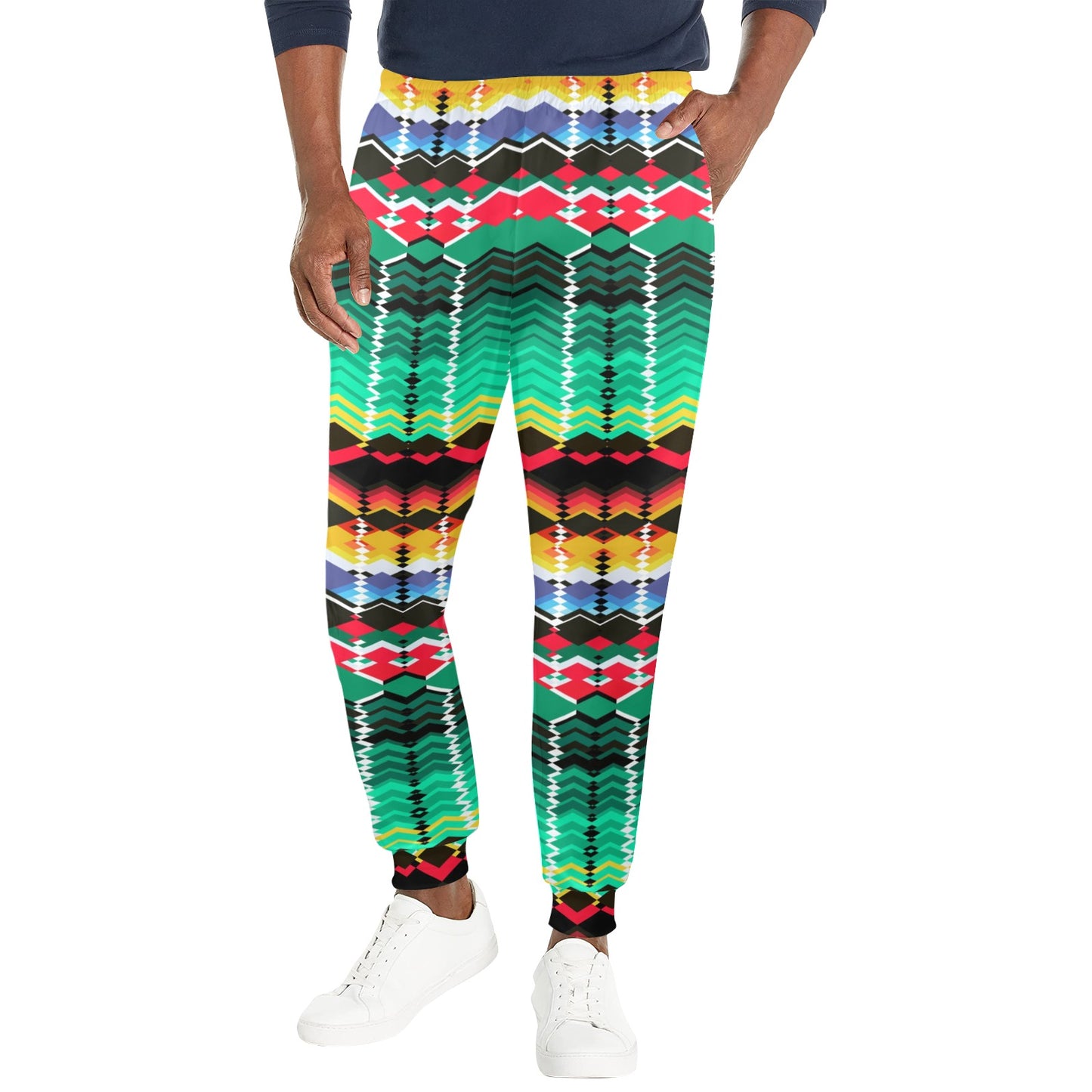 Serape Print Design LKS307 Men's Casual Track Pants