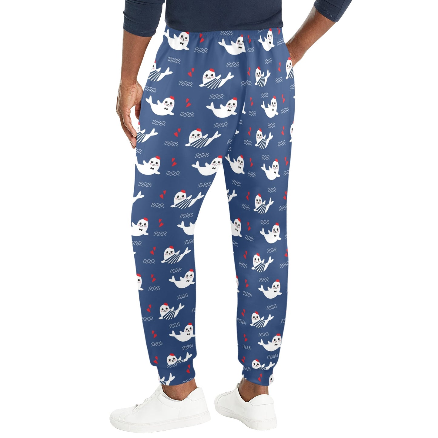 Sea Lion Print Design LKS403 Men's Casual Track Pants