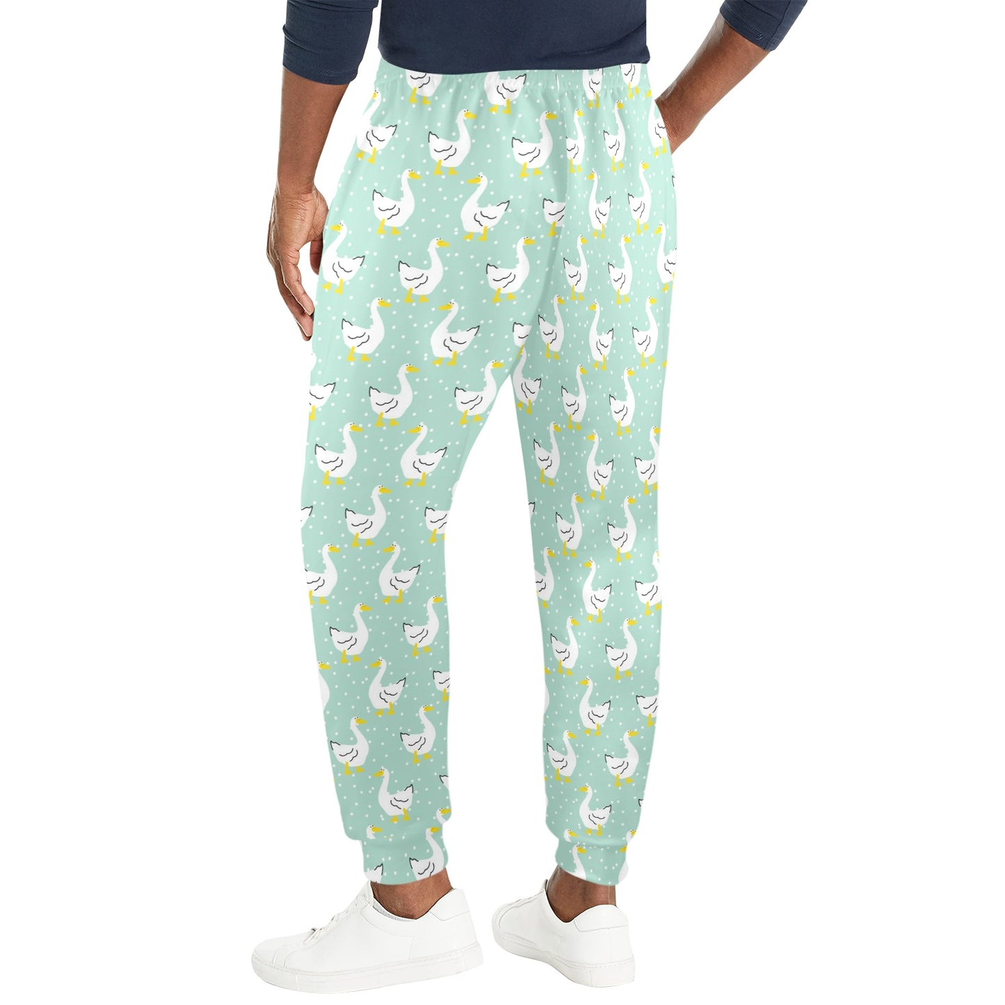 Goose Print Design LKS404 Men's Casual Track Pants