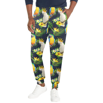 Parrot Pattern Print Design A03 Men's Casual Track Pants