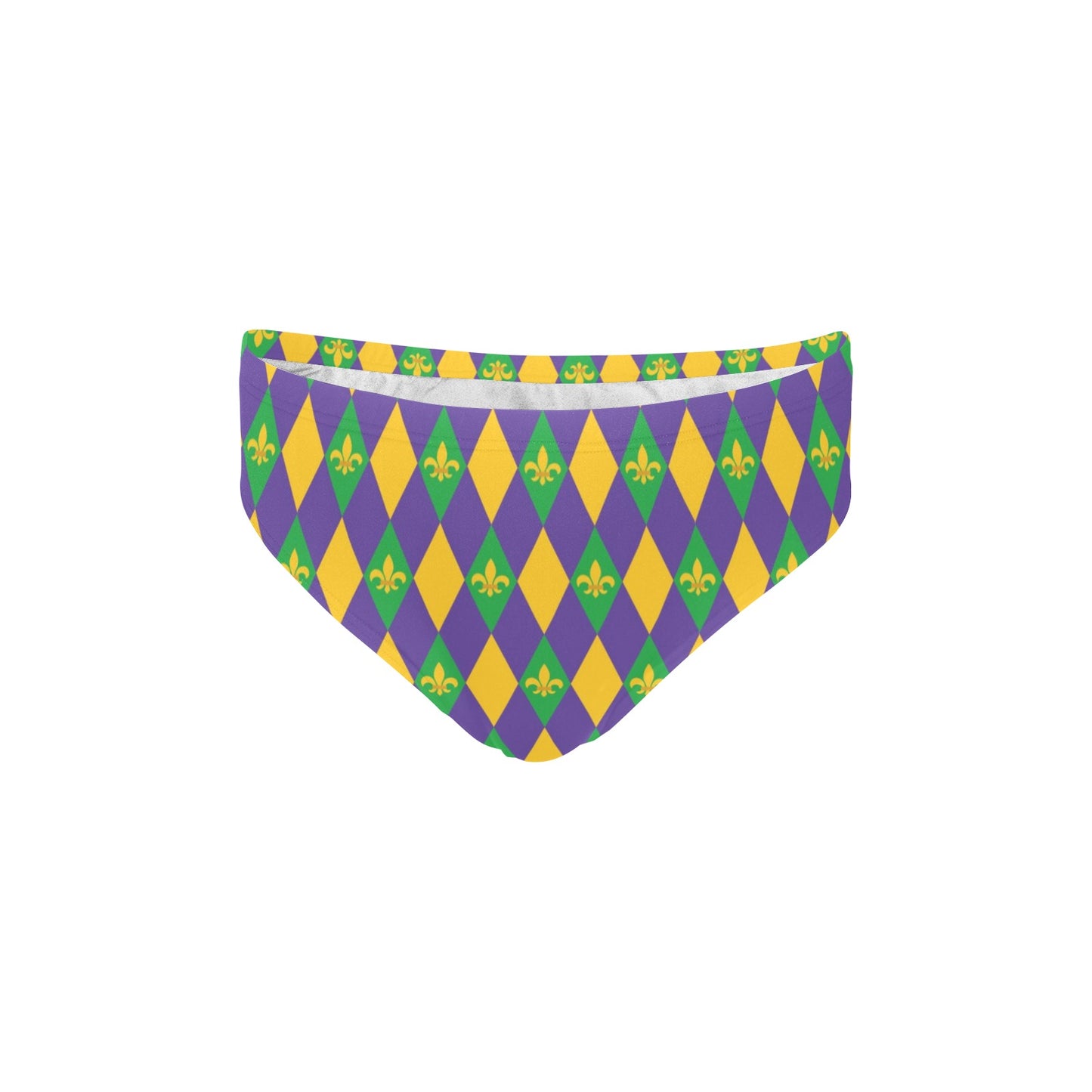 Mardi Gras Pattern Print Design 05 Men's Swimming Briefs