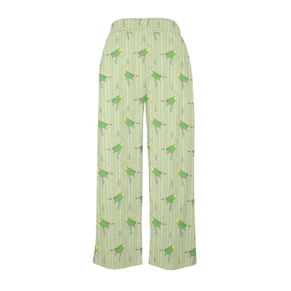 Budgerigar Pattern Print Design 02 Women's Wide Leg Lounge Pants