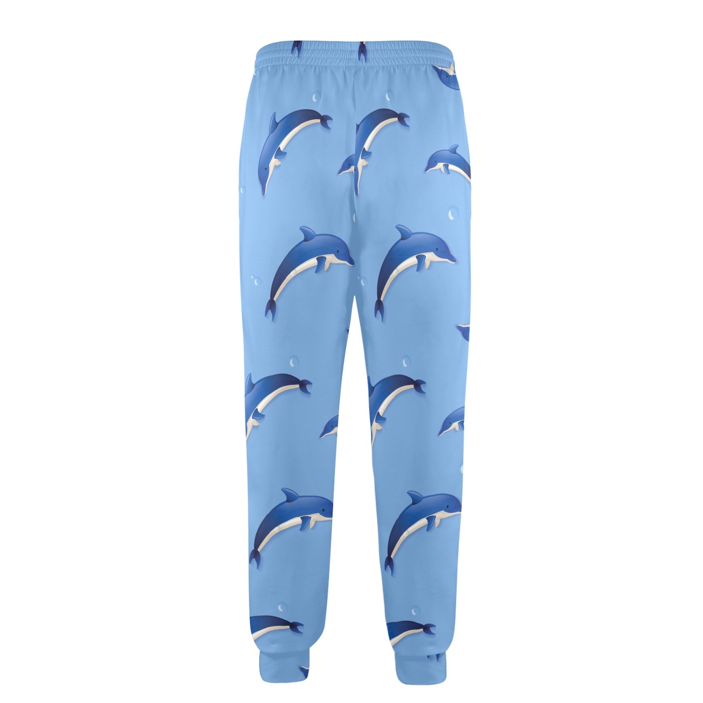 Dolphin Blue Print Men's Casual Track Pants