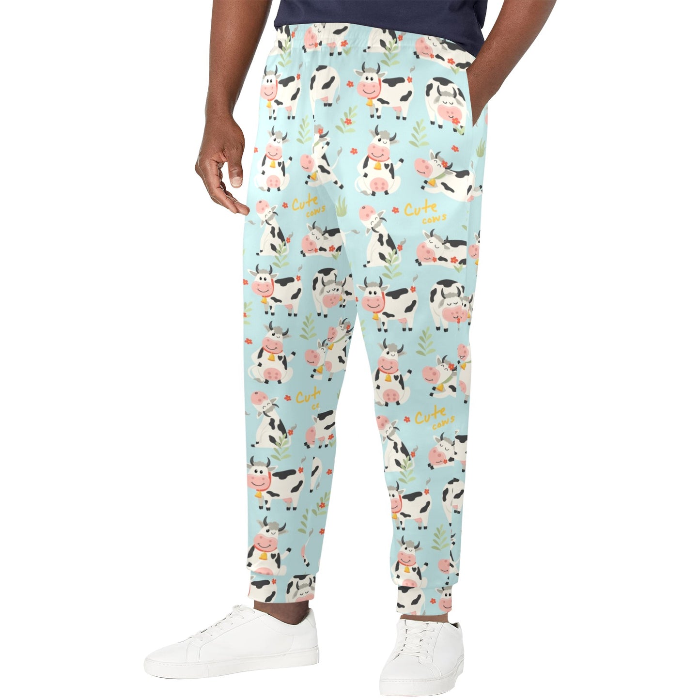 Cattle Print Design LKS403 Men's Casual Track Pants