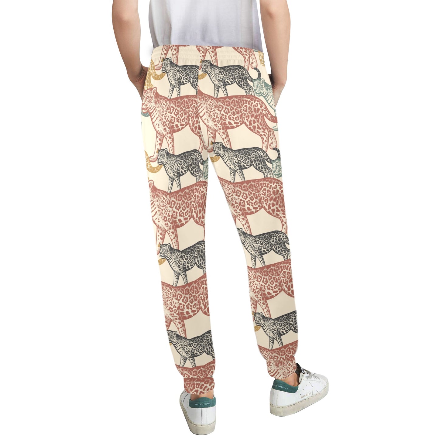 Jaguar Pattern Print Design 01 Women's Casual Track Pants