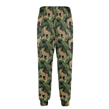 Cheetah Pattern Print Design 05 Men's Casual Track Pants