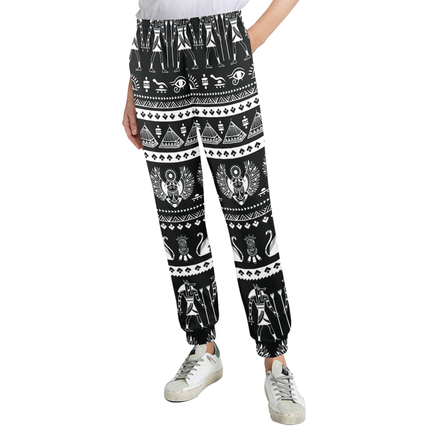 egyptian Design Print Pattern JJ0176 Women's Casual Track Pants