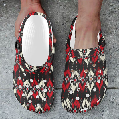 Southwestern Pattern Unisex Clogs Shoes