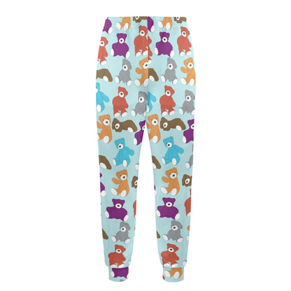 Bear Cute Pattern Print Design 03 Men's Casual Track Pants