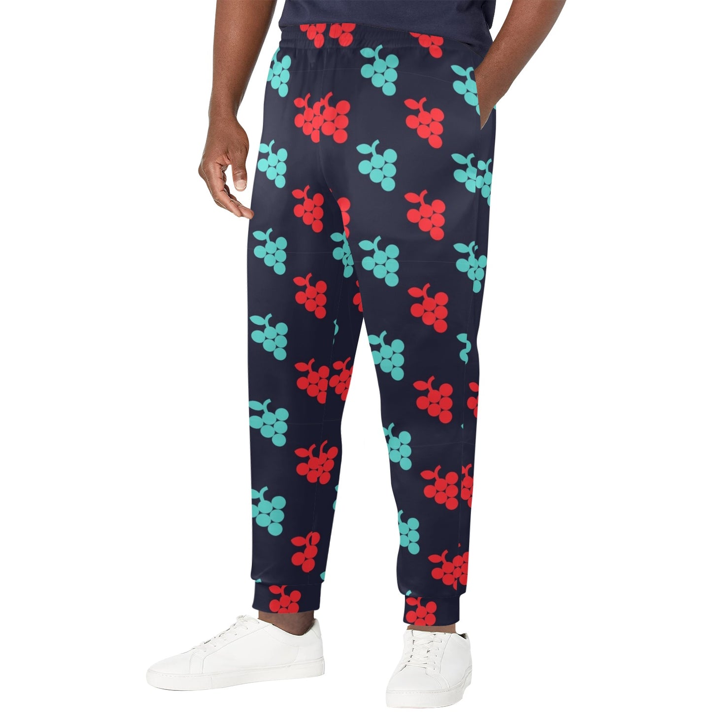 Grape Pattern Print Design GP07 Men's Casual Track Pants