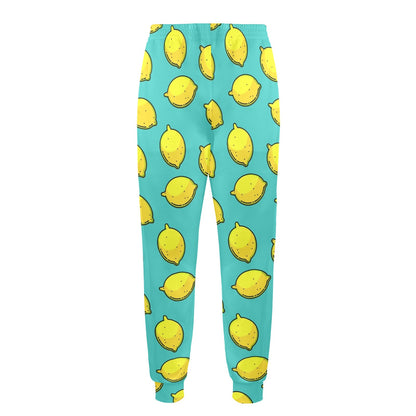 Lemon Pattern Print Design LM04 Men's Casual Track Pants
