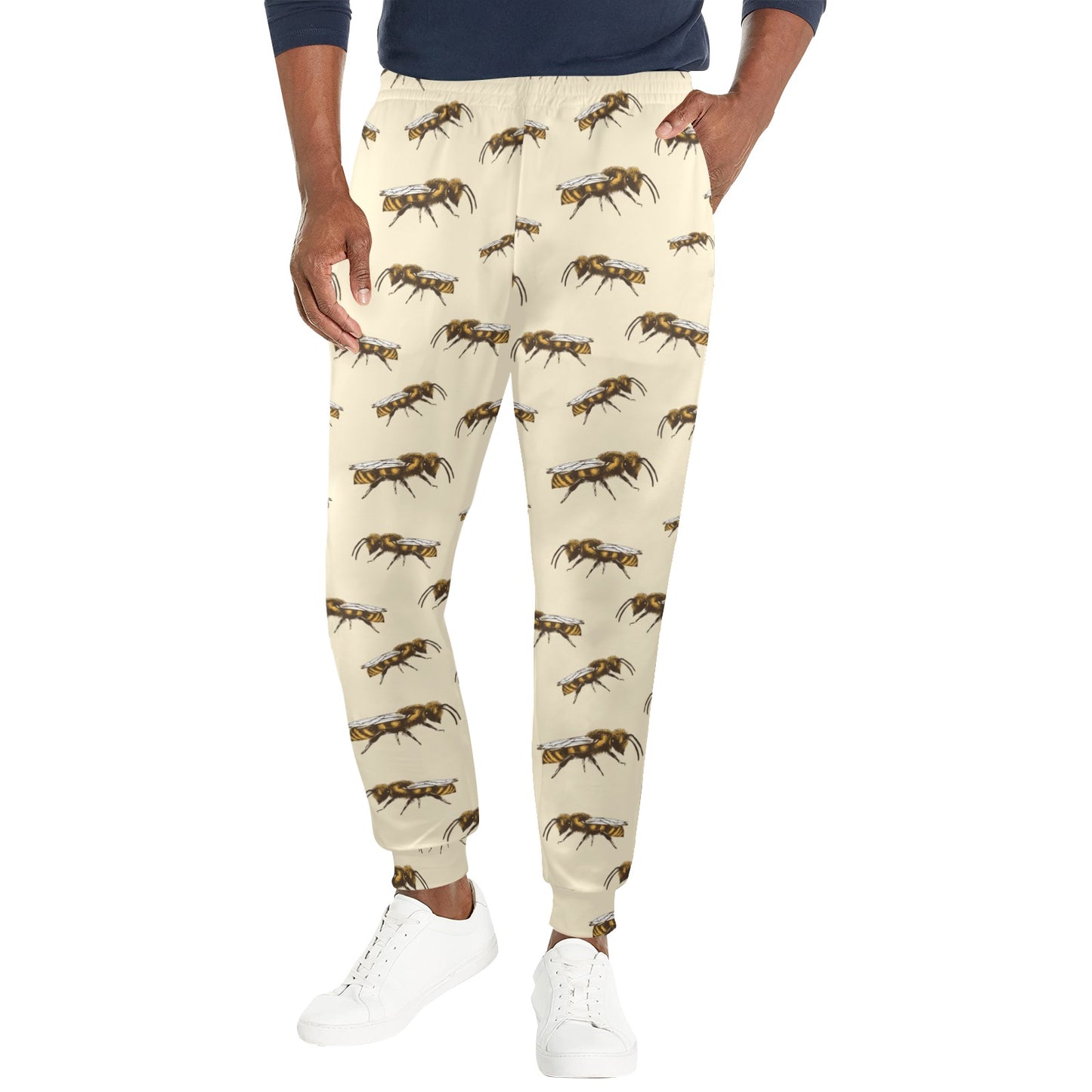 Bee Print Design LKS306 Men's Casual Track Pants