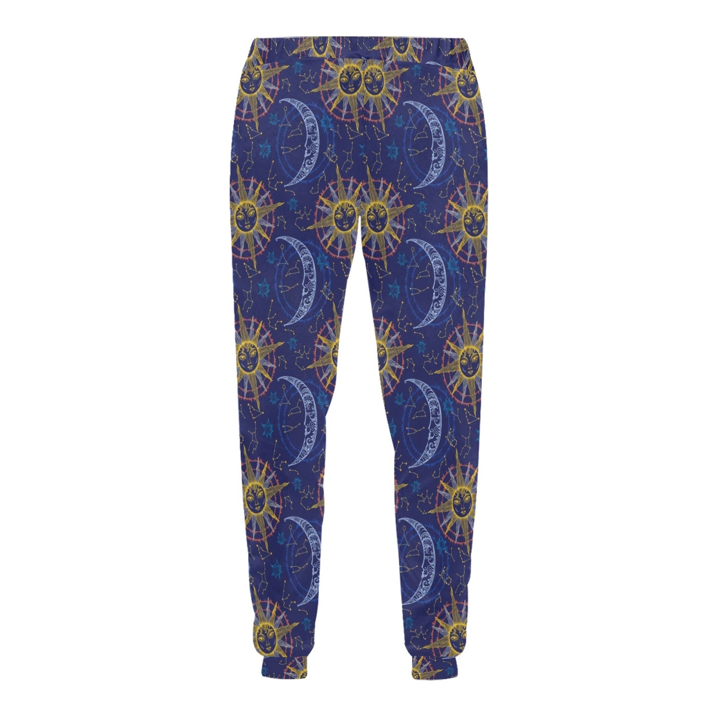 Celestial Moon Sun Pattern Print Design 01 Men's Sweatpants