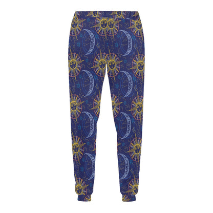 Celestial Moon Sun Pattern Print Design 01 Men's Sweatpants