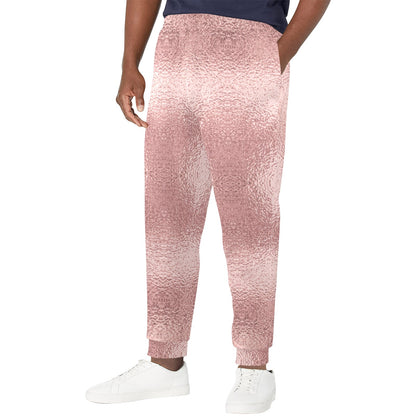 foil pink Design Print Pattern JJ0196 Men's Casual Track Pants