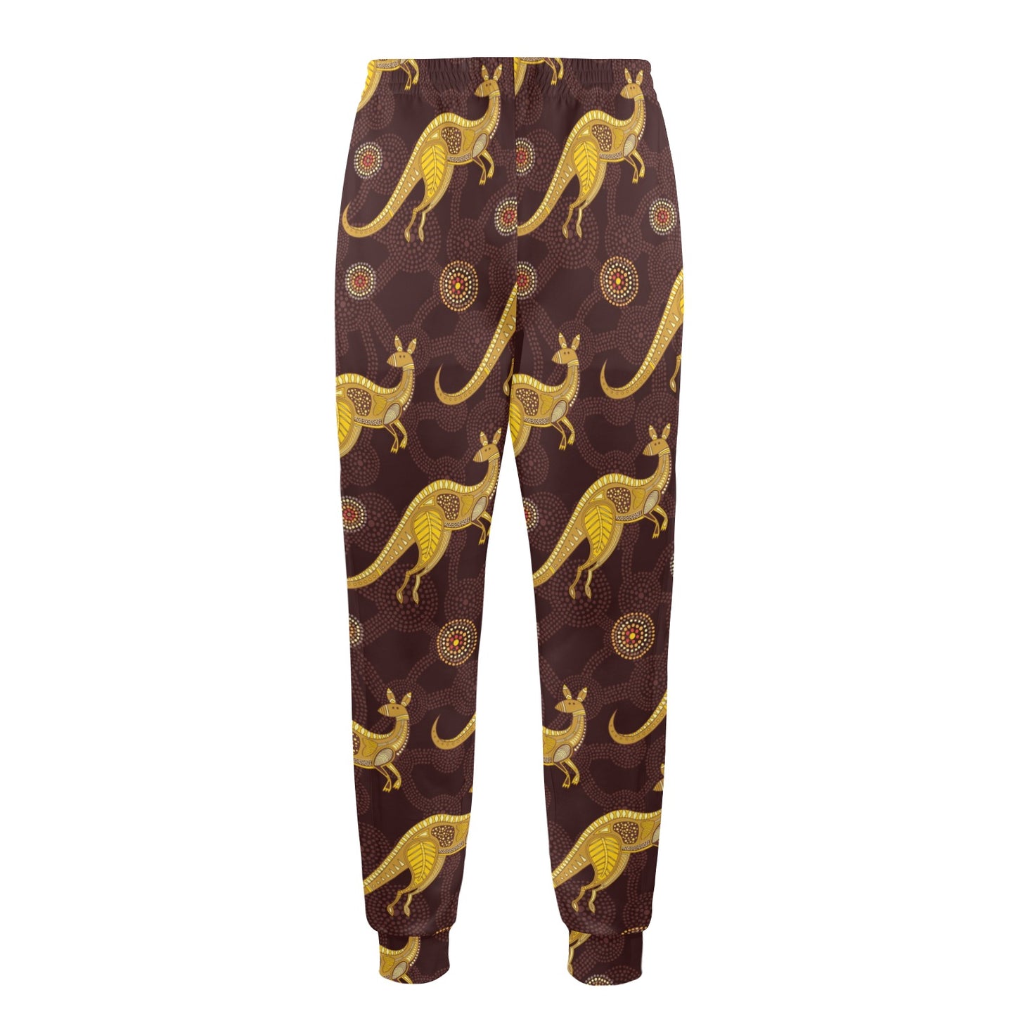 Kangaroos Aboriginal Pattern Print Design 08 Men's Casual Track Pants