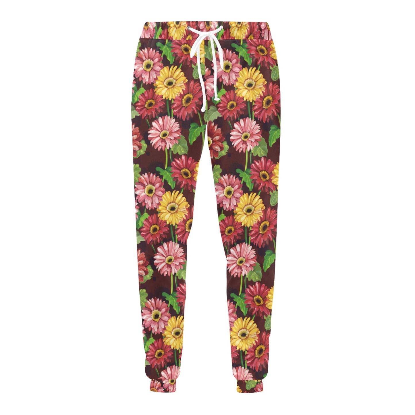 Daisy Gerbera Print Pattern Men's Sweatpants