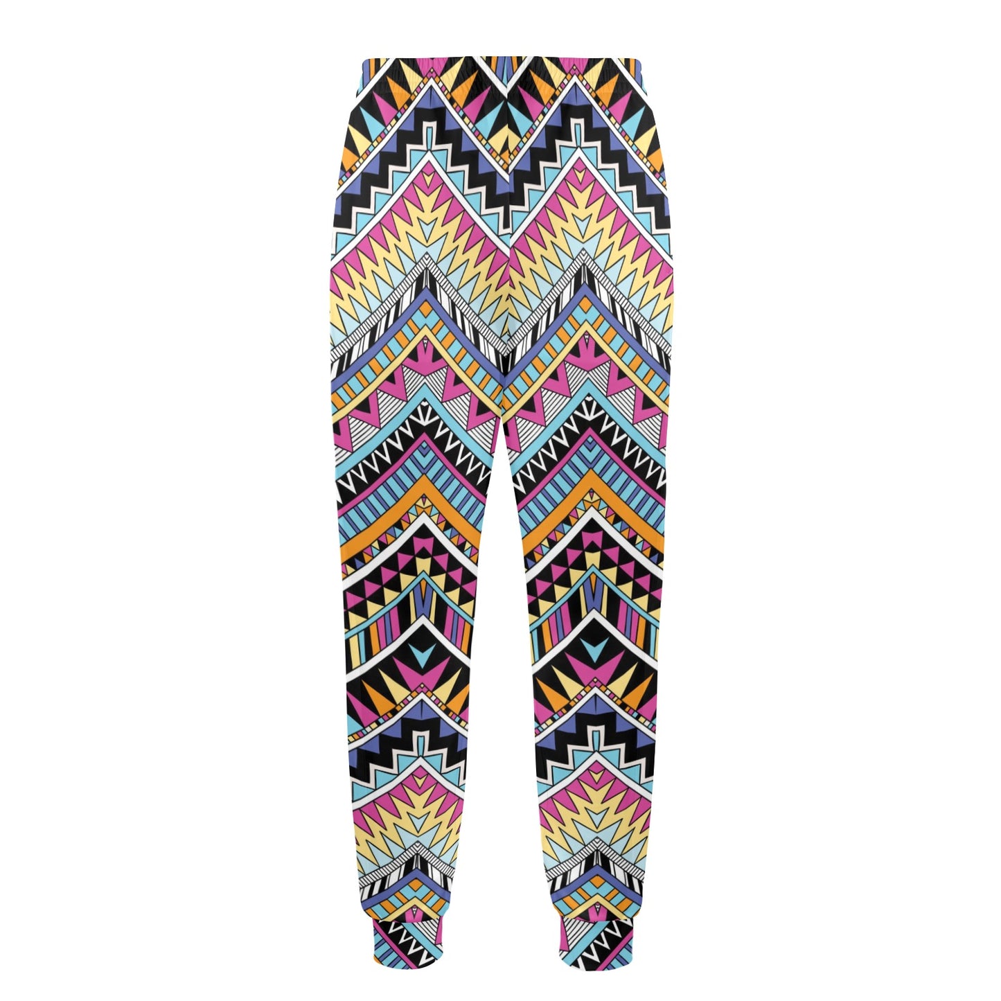Multicolor zigzag Tribal Aztec Men's Casual Track Pants