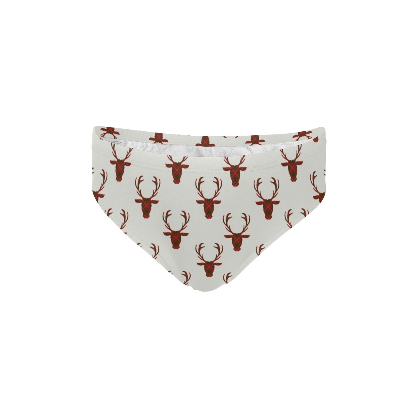 Deer tartan Design Print Pattern JJ073 Men's Swimming Briefs