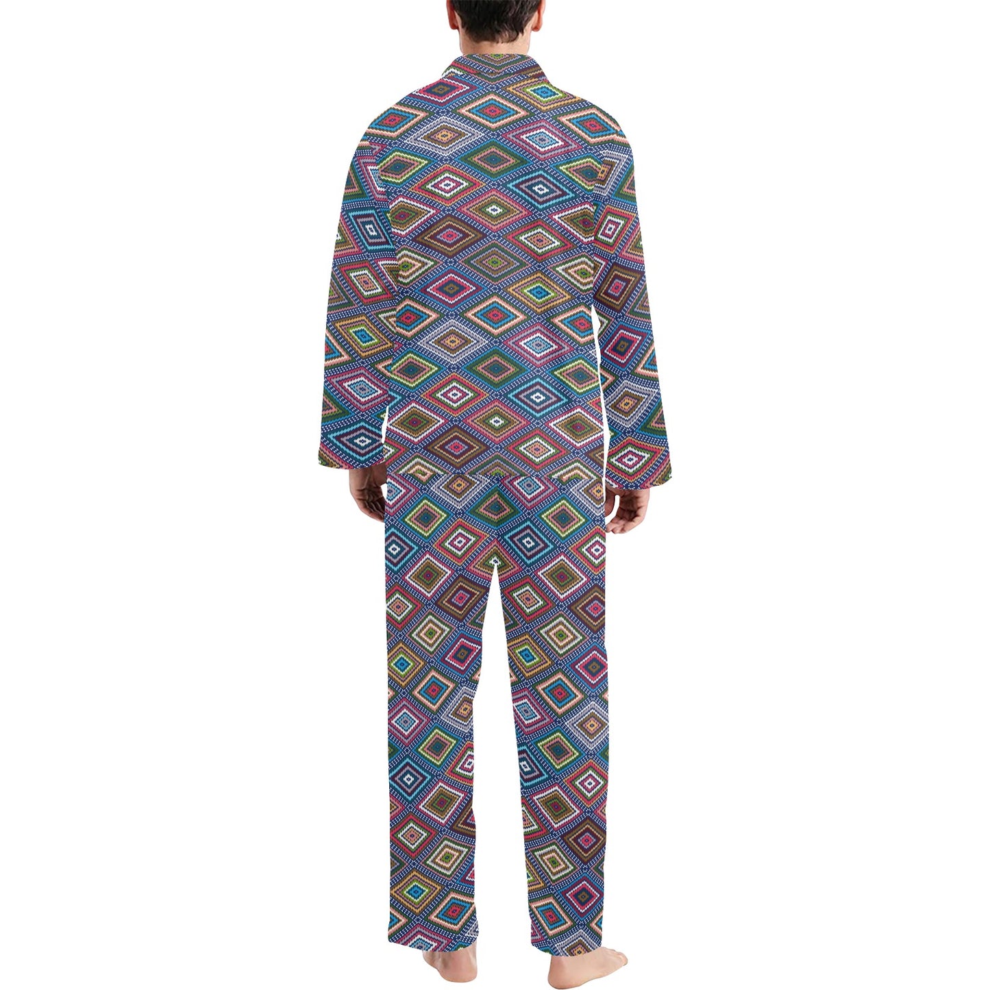 Southwestern Design Men's Long Pajama Set