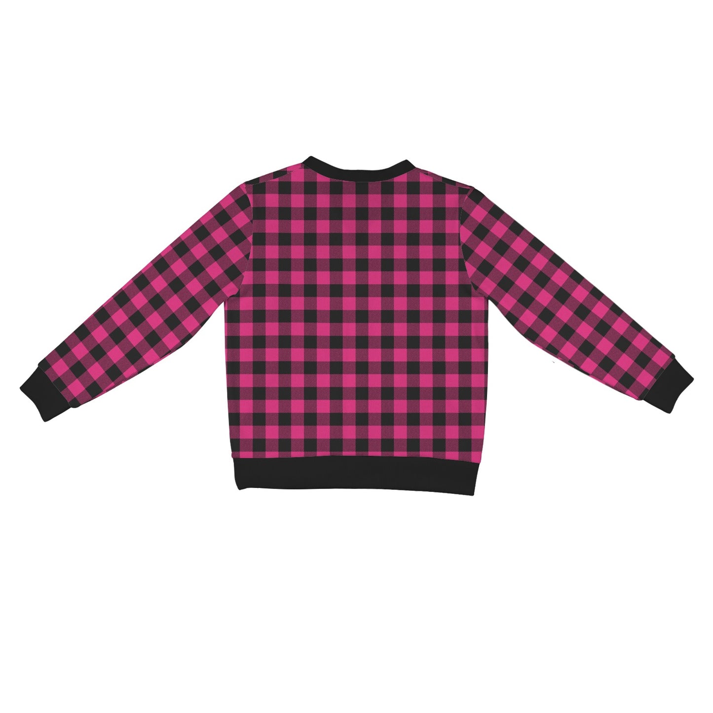 Pink Tartan Plaid Pattern Women's Cardigan