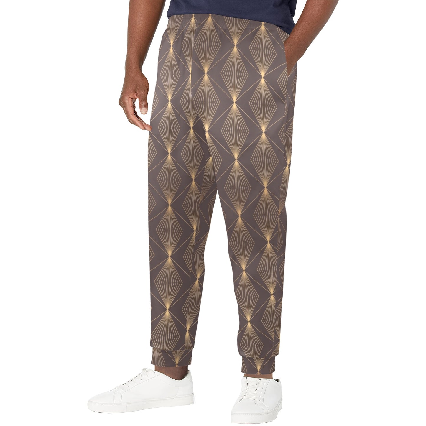 elegant Design Print Pattern JJ0184 Men's Casual Track Pants