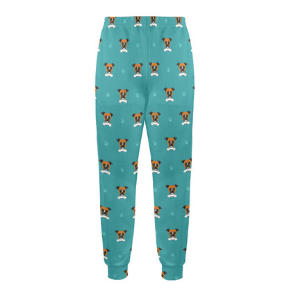 Boxers Pattern Print Design 03 Men's Casual Track Pants