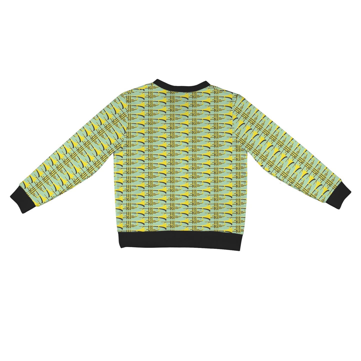 Trumpet Vintage Design Print Women's Cardigan